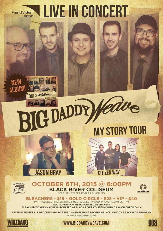 Big Daddy Weave - Benefit Concert