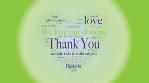 words expressing thanks for donations