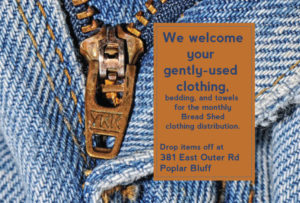 We welcome your gently-used clothing and linens